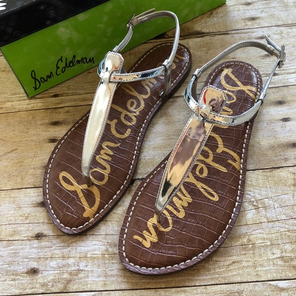 sam edelman metallic sandals